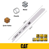 CAT DA07005 228mm 2 Parça Profesyonel Metal/Çivili Ahşap Kesme Tilki Kuyruğu Testere Ucu - Onivias